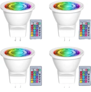 RGBCW Smart MR16 127V AC GU5.3/GU10 WiFi 5W LED Bulb Remote Control Warm White for Indoor US Market
