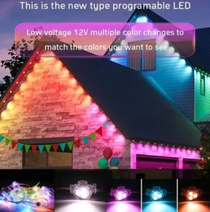 RGBW Smart WiFi LED Christmas Tree Lamp With IP67 Rating Indoor Outdoor Holiday Decoration Light