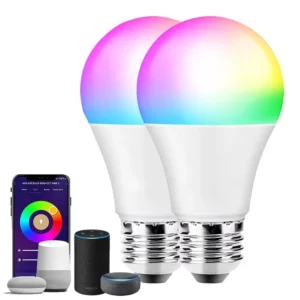 RGBW WiFi Smart Bulb 7W LED Color Changing Work with Alexa Google for Bedroom Living Room Decorative LED Bulbs