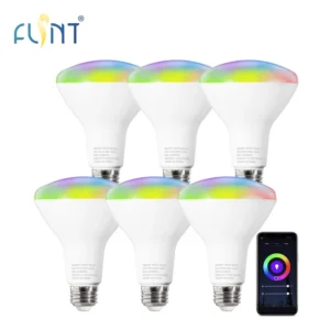 Ready to Ship 120V BR30 RGB+CCT 9W LED Smart Bulbs Wifi App Control Light Dimmable E26 for Living Room Bedroom
