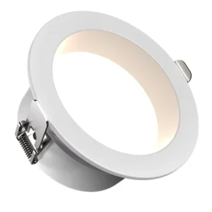 Recessed Modern Aluminum Silver LED Downlight Fitting with AC Switch Control for Home Office Ceiling IP20 High CRI 90
