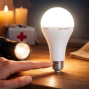Rechargeable Emergency LED Bulb Light Backup Battery Lamp Power Outage Lighting for Home Indoor Use