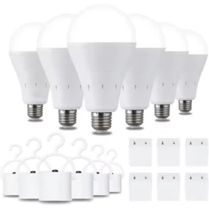 Rechargeable emergency light bulbs battery powered LED light bulb daylight E26 LED bulb driver constant current outage camping