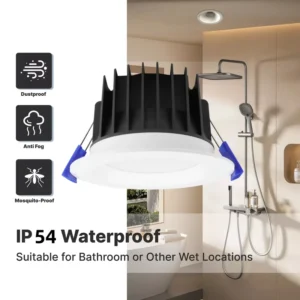 SAA Certified Down Lights LED Ceiling Light 3CCT Recessed Dimmable Downlight Australia Standard IP54 Waterproof Antiglare Light