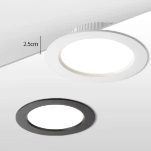 SAA RCM IC4 25mm 55mm Recessed Mounted Ceiling Ultra Slim LED Downlight Black