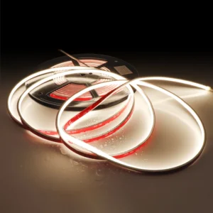 SCOB COB LED Light Strip IP67 Waterproof 8mm USB 16.4ft/5m 4000K Ra90+ 24V Silicone for Bathroom Kitchen Pool Lighting