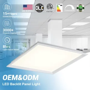 School Shop Office Dimmable Lighting 24w 36w 50w Square Shape 60X60 LED Panel Light