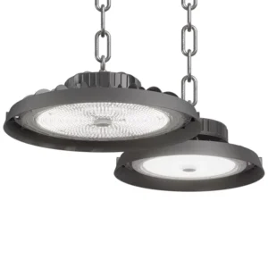 Smart 100W UFO High Bay Light Kit 120lm/W Motion Sensor IP65 Aluminum Warehouse Industrial Lighting Bundle 5-Year Warranty