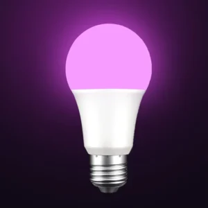 Smart A19 E26 E27 LED Light Bulbs Work with Alexa Compatibility 16 Million Colors RGBWW PC Material 100 265V