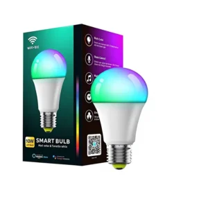 Smart Bulb E27 B22 WIFI for Dual-Mode RGB Dimmable Color-Tunable LED Aluminum Remote Control Ambient Light
