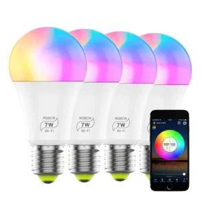 Smart Bulb Light LED WiFi Bulb 7W 9W 10W Color Changing RGB LED Bulb E27 E26 110V 220V APP Remote Compatible Alexa Google Home