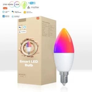 Smart Bulb Matter WiFi Smart Home LED Bulb LED Candle Light Tuya Smart Life