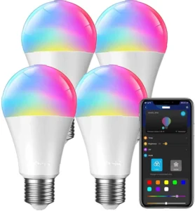 Smart Colorful No Flicker CE CB Erp Wifi Control RGB A60 LED SMD Bulb