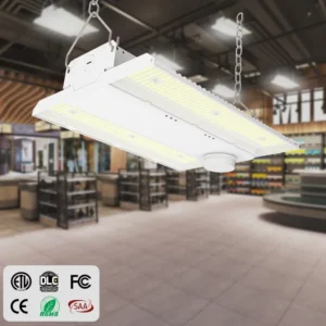 Smart Control Panel IP65 Industrial Lighting 4FT 150LM/W High Bay Linear Light Motion Sensor Modular Design for Garages
