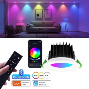 Smart Down Light 10W Aluminum Ceiling Light ZigBee RGB WiFi Tuya Spot Downlight Voice Control IP54 Dimmable Intelligent Lamp CE