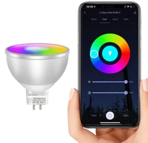 Smart LED Bulb 9W MR16 GU5.3 Base with WiFi APP Control RGB Color Changing Dimmable for Recessed Ceiling Light