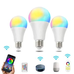 Smart LED Bulb A60 5W 10W RGBW Full Color Changing with WiFi Voice Control Compatible Alexa Google Home for Living Room