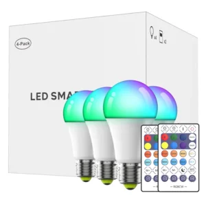 Smart LED RGB Color Bulb Light E27 with Remote Control Multi Color Lights E27