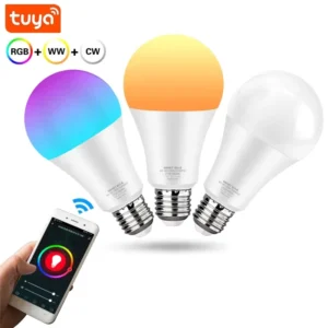 Smart Light Bulb E27 RGB+C+W LED Smart Tuya APP Light Bulb BLE Control Music Mode 9W 15W Google Home Alexa