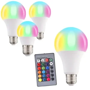 Smart Light Bulb with Remote Controller 9W Color Changing Bluetooth WiFi Light Bulb with Music Sync RGBCW