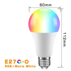 Smart Matter LED Bulb E27 Base Dimmable Crystal RGB Light HomeKit Google Home Alexa Voice Control Wireless WiFi Smart Lamp