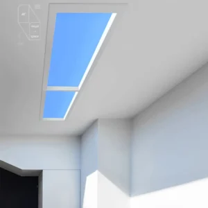 Smart Office Natural Roof 200W 100-277 VAC Simulated Sunlight Blue Sky Virtual LED Skylight Ceiling Flat Panel Light