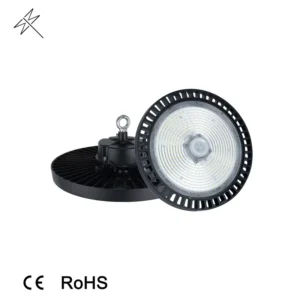 Smart PIR Sensor UFO LED High Bay Light 150W 190LM/W IP65 Die Casting Aluminum for Industrial Barn Lighting