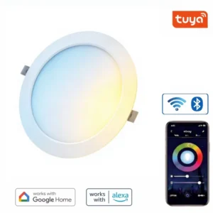 Smart Recessed Downlight 8inch CW 1800LM WiFi App Control Dimmable LED Ceiling Light Fixture For Home