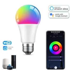 Smart Tuya E26 E27 B22 9W BT Wifi Light Bulbs RGBCW Color Changing Alexa Homekit Voice Control LED Light Bulb
