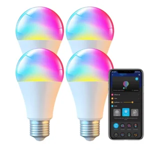 Smart WiFi LED Bulb A19 B22 E27 Base 3W 24W AC Powered Remote Control Dimmable 2700K 6500K Color Temp Home Use