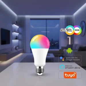 Smart WiFi LED Bulb RGB Dimmable E26 E27 App Control Warm White Multicolor Works with Alexa Google Home