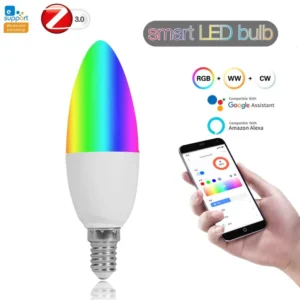 Smart Wifi Zigbee LED E27 E14 GU10 Candle Lamp Dimmable RGBCW Smart Home Buld Ewelink APP Works with Alexa Google Home Yandex
