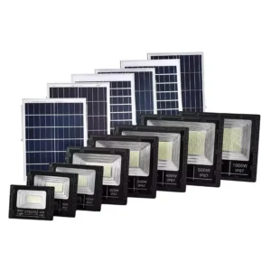 Solar LED Floodlight High Power Waterproof Garden Street Light IP67 Rating for Household Use Rural Areas