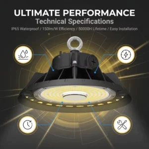 Standard Grade Rugged 200LM/W High Efficacy Warehouse Light for Indoor Stadium
