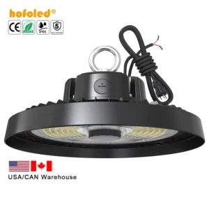 Stock in USA Canada Commercial Bay Lighting 200W 0 10V Dimmable EU US Plug IP65 Industrial Lamps 240W UFO LED High Bay Light