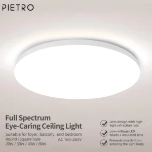 Surface Mounted Waterproof Dimmable LED Ceiling Light for Bedroom Living Room Indoor Ceiling Lamp