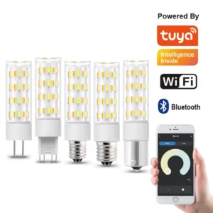 TUYA WIFI Smart Light Bulb 5W AC230V AC110V ACDC12V G9 G4 E12 E14 Led Bulb
