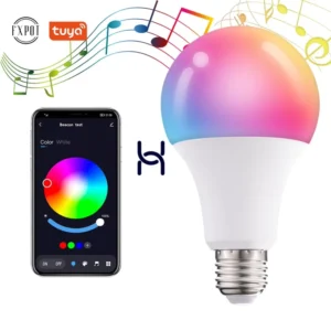 Tuya App Control Smart Bulb Alexa 10w Rgb Dimming E26 E27 B22 Led Smart Wifi Bulb Light