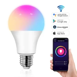 Tuya Smart RGB LED Light Bulb WiFi Inteligente Lamp with Music Function Alexa Google Assistant Compatible for Room DIY