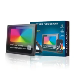 Tuya Smart RGBWC LED Floodlight 50W 30W APP Voice Remote Control IP66 Waterproof Outdoor Color Changing Garden Patio Yard Light