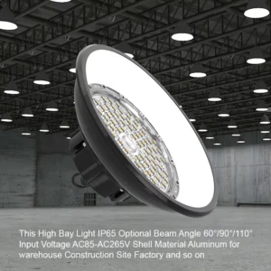 UFO Aluminum Shell 150W Energy Saving High Bay Light with High Lumen IP65 Waterproof Industrial Warehouse Lights Highbay