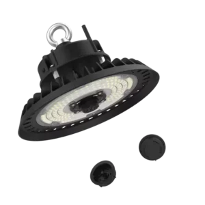 UFO High Bay Light IP65 IK08 100-200W 135-140Lm/W Dimmable Aluminum for Warehouse 5-Year Warranty Agi32 Layout