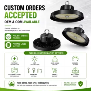 UFO LED High Bay Light 150W IP65 Waterproof Commercial Industrial Lighting Garage Hanging Lamp Warehouse LED Highbay Light