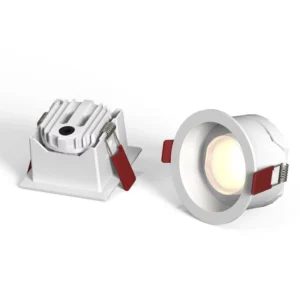 UGR19 Modern 2.5 Inch Anti-Glare COB LED Downlight IP44 5W-45W Recessed Mounted Hotels Aluminum High CRI 90 Narrow Edge PS