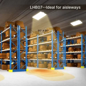UL Certified DLC Certified Aluminum Alloy Linear Industrial High Bay Light 100W-500W for Supermarket Warehouse Tunnel Lighting