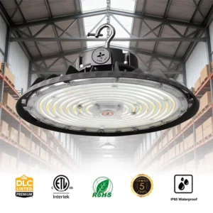 US Canada Stock 3CCT 3Power Tunable LED High Bay 150W UFO Light 150LM/W LED Industrial High Bay Lights for Warehouse