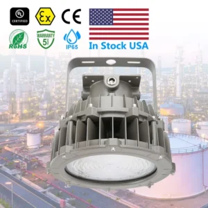 US Stock High Brightness Aluminum Housing 160W IP66 Protection Rating 3000K-5000K Color Temperature LED Explosion-Proof Light