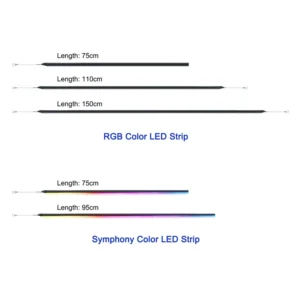 Universal Acrylic LED Strip Car LED Door Light Bar Center Control Light Bar Invisible Blade Light Bar