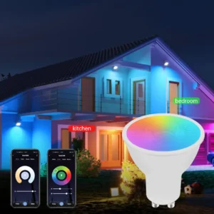 VERTEX RGB CCT GU10 GU5.3 Smart App Control Led Lamps 5W WIFI Tuya Bulb CE RoHs