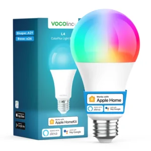 VOCOlinc E27 WiFi Smart Bulb Compatible with Alexa Google HomeKit Color Changing LED Light Bulb for Lighting Retrofit